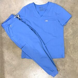 Figs Ceil Blue Scrubs